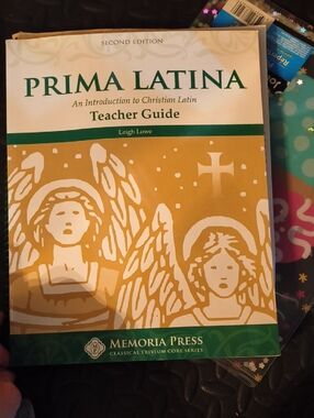 Prima Latina Teacher Guide + DVD Video + Flashcards In Box by Memoria Press
